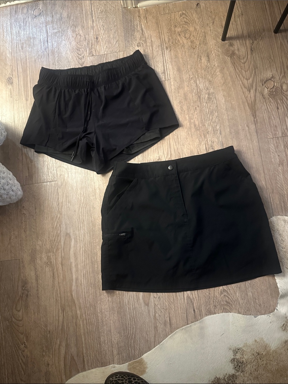 Black Women's Athletic Shorts and Skort